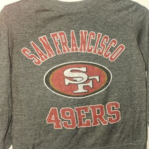 NFL San Francisco 49ers Gray and Red Kids Tee